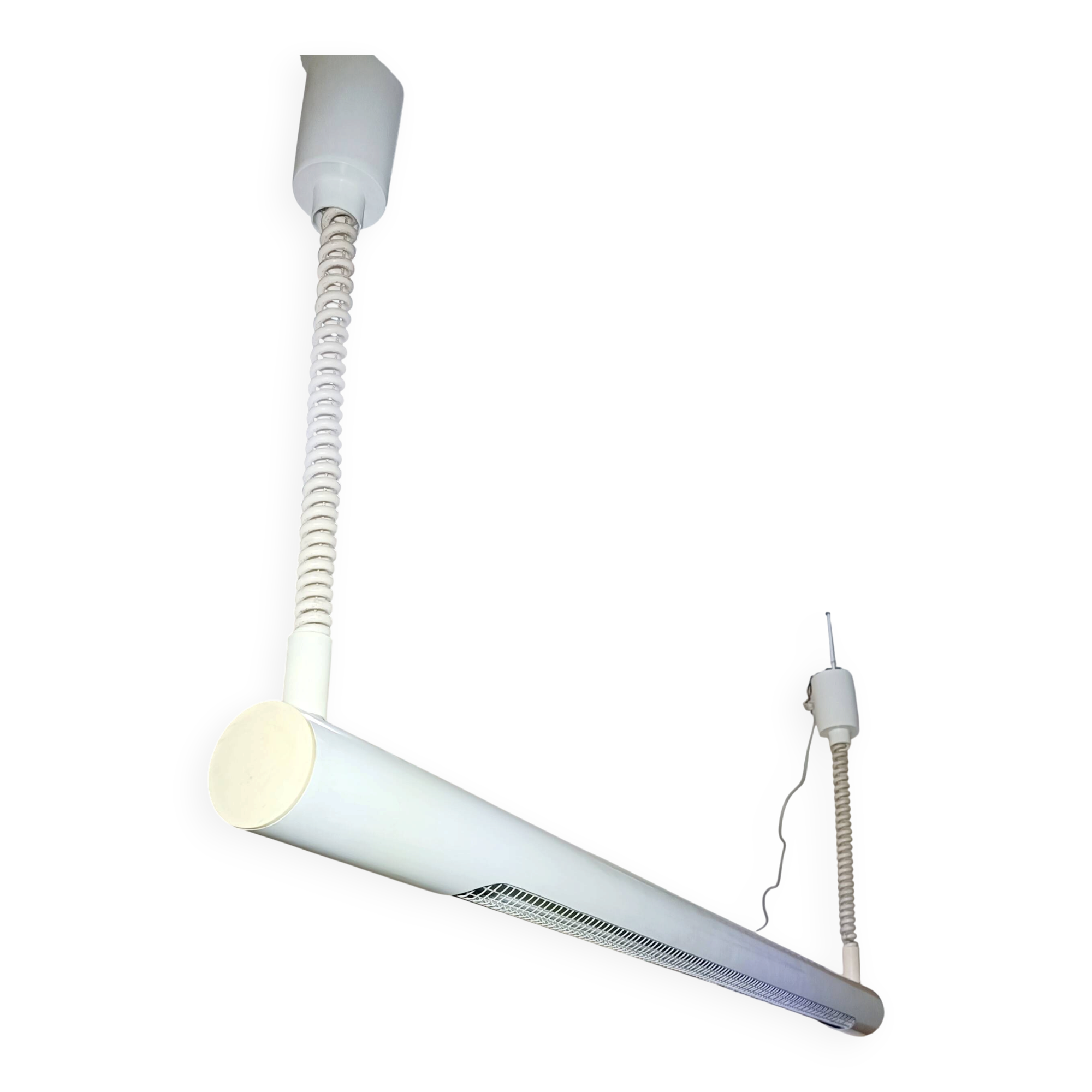 Pair of industrial pendant lamps by Massive 1980s