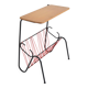 Side table / Scoubidou magazine rack 1950 vintage