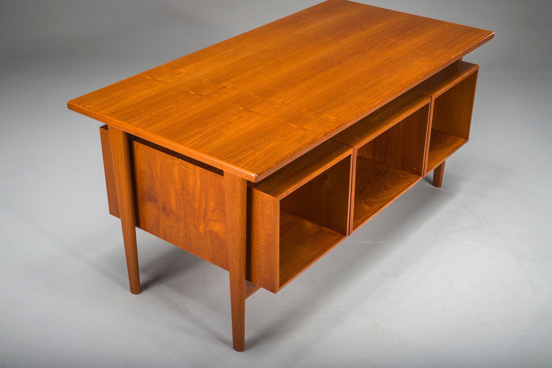 Danish teak desk by Kai Kristiansen for FM Møbler, 1960s
