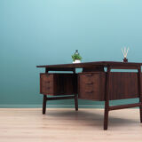 Rosewood desk, Danish design, 1970s, made by Omann Jun