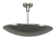 Bauhaus Indirect Ceiling Light, Nickel, Czechoslovakia 1930s