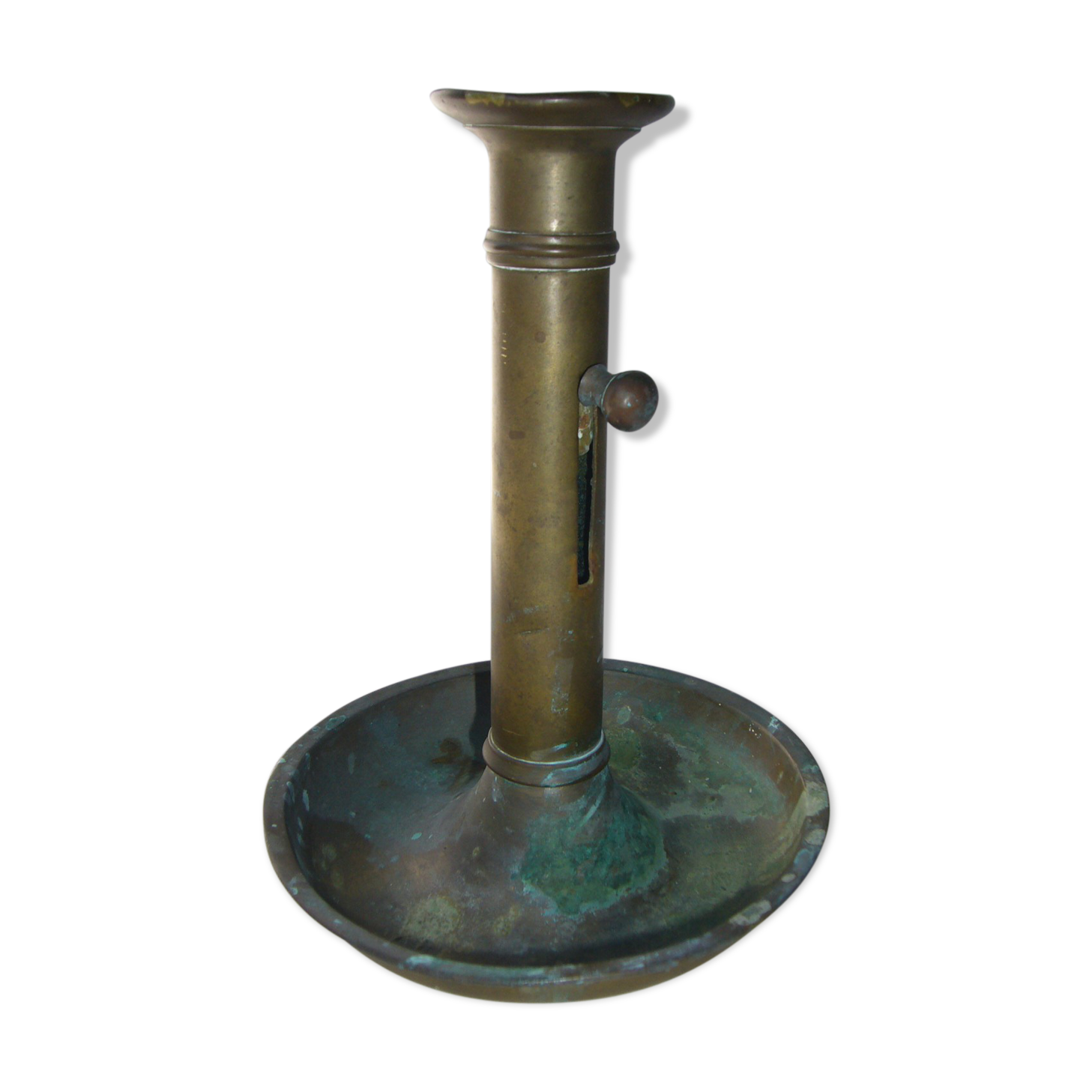 Old brass candlestick