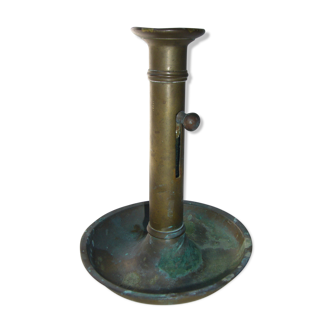 Old brass candlestick