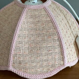 Vintage suspension in raffia and fabrics