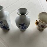 SET OF 3 PORCELAIN VASES