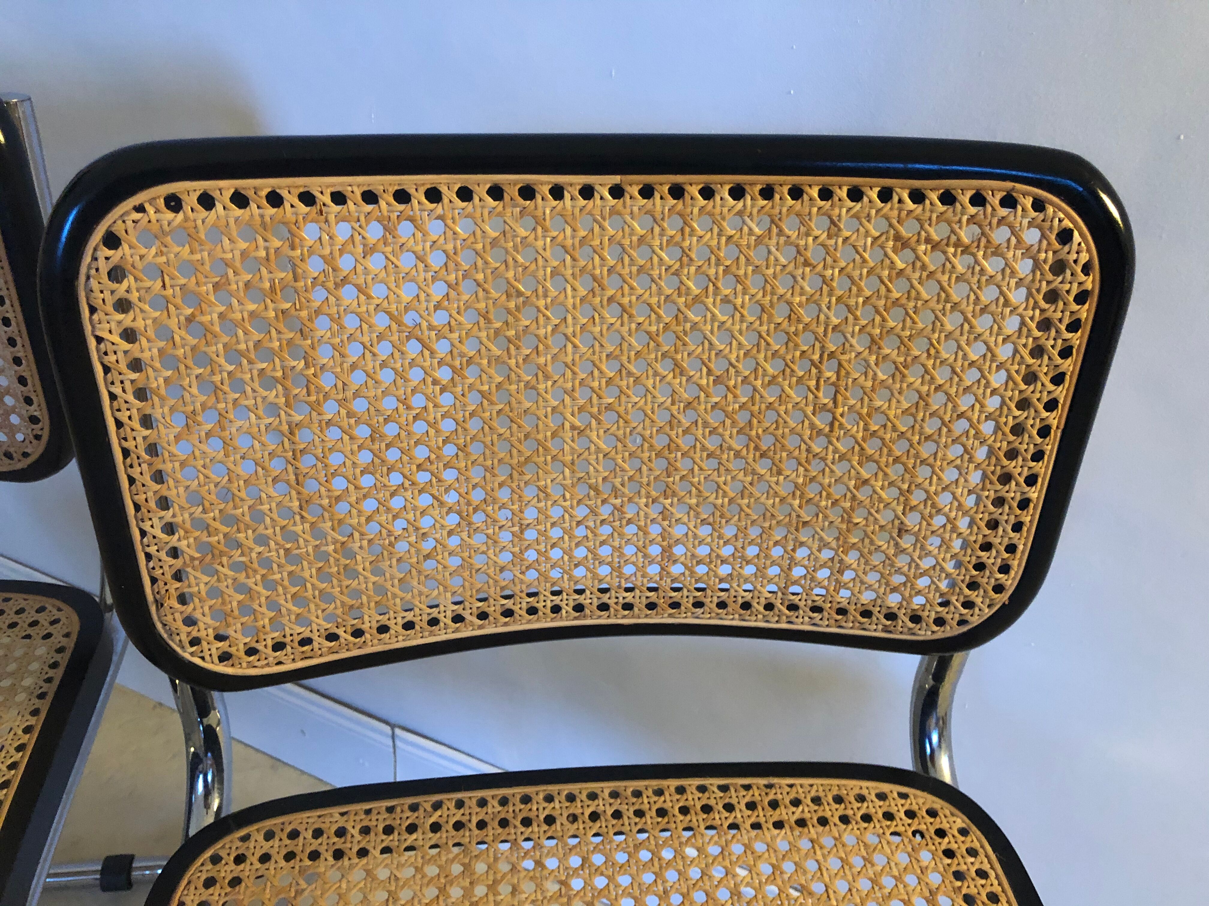 Pair of Cesca chairs by Marcel Breuer