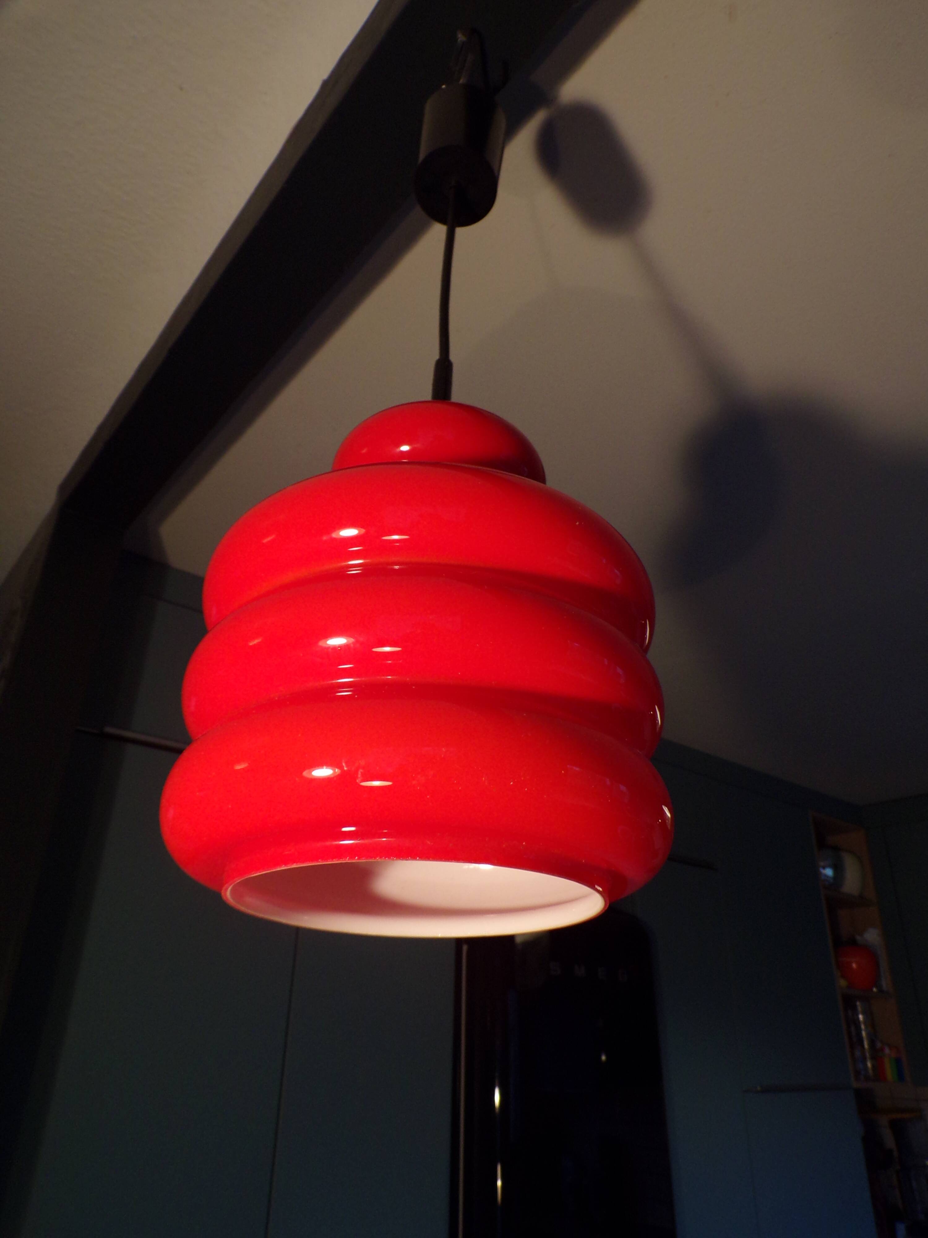 Suspension Peill & Putzler red opaline