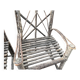 Pair of rustic natural wood armchairs