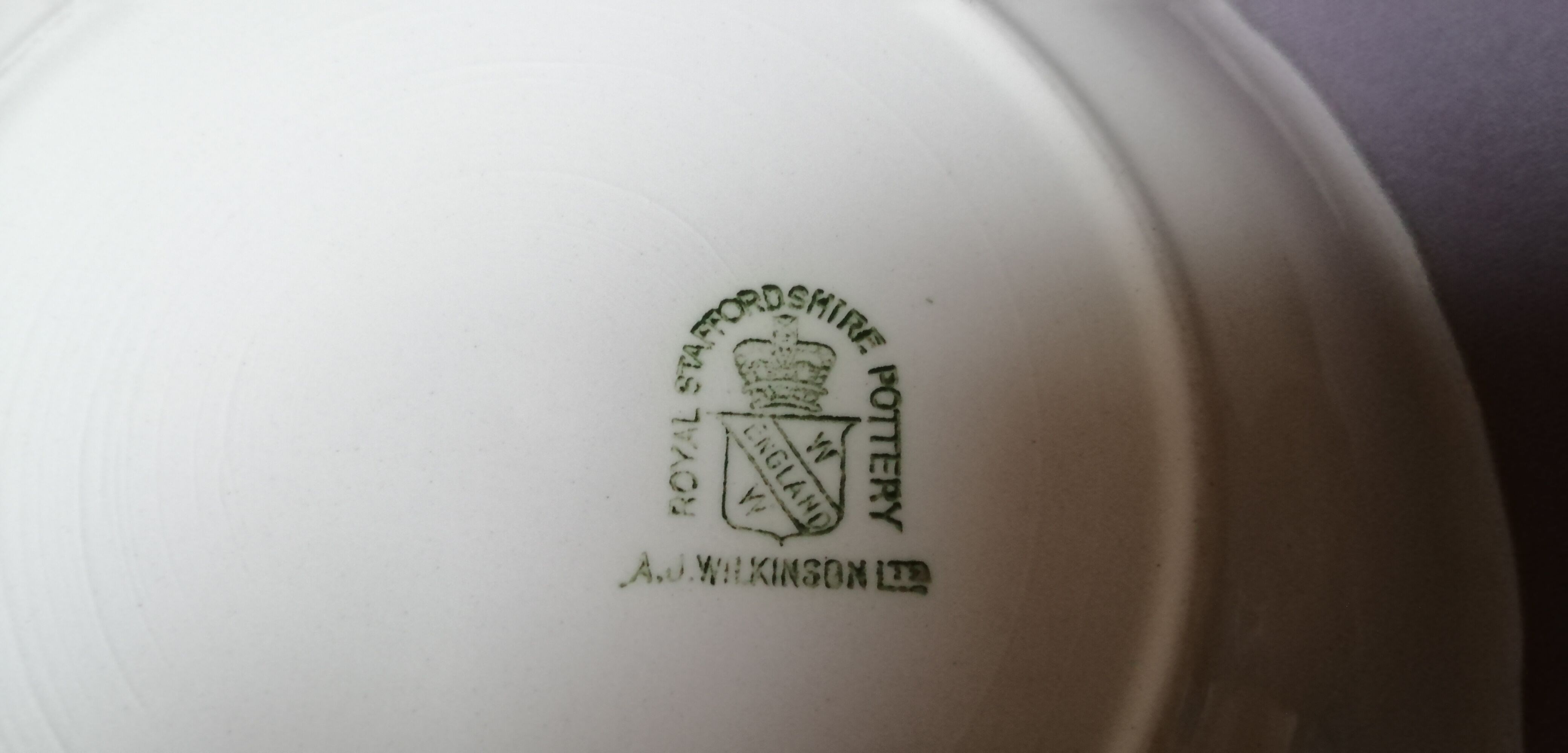 Old hollow plate royal staffordshire lorna doone chintz circa 1949