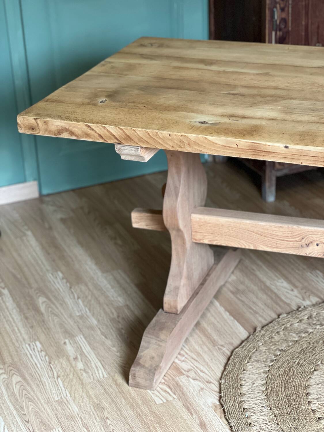 Monastery table, solid wood, country - farmhouse table