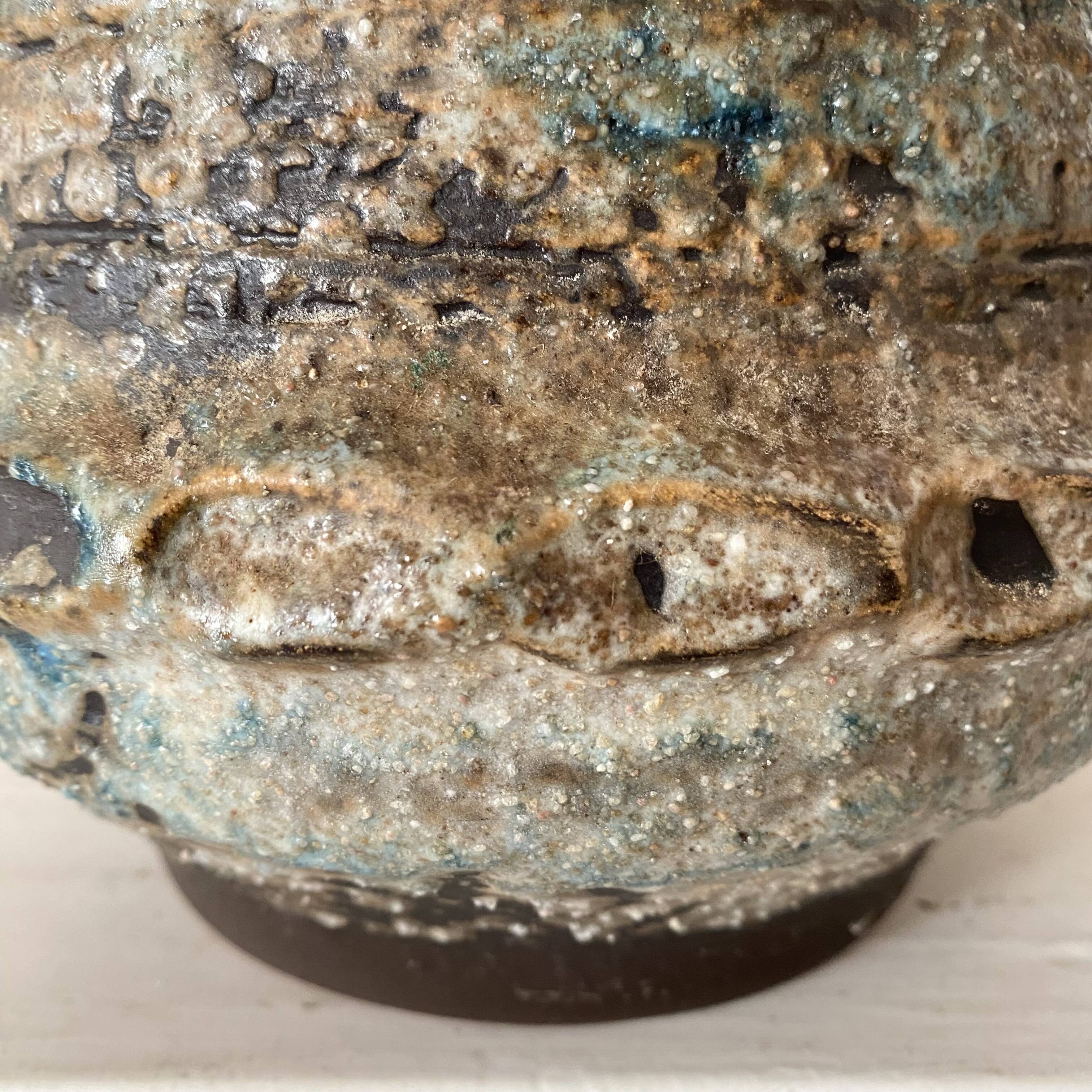 West German brutalist amphora vase