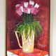 Jean-Pierre BORDERIE. The bouquet of tulips, 2009. Oil on canvas.