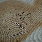 Duo of naturalistic stoneware vases – oak branches & acorns in relief