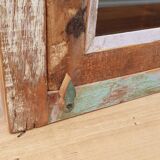 Polychrome teak display case