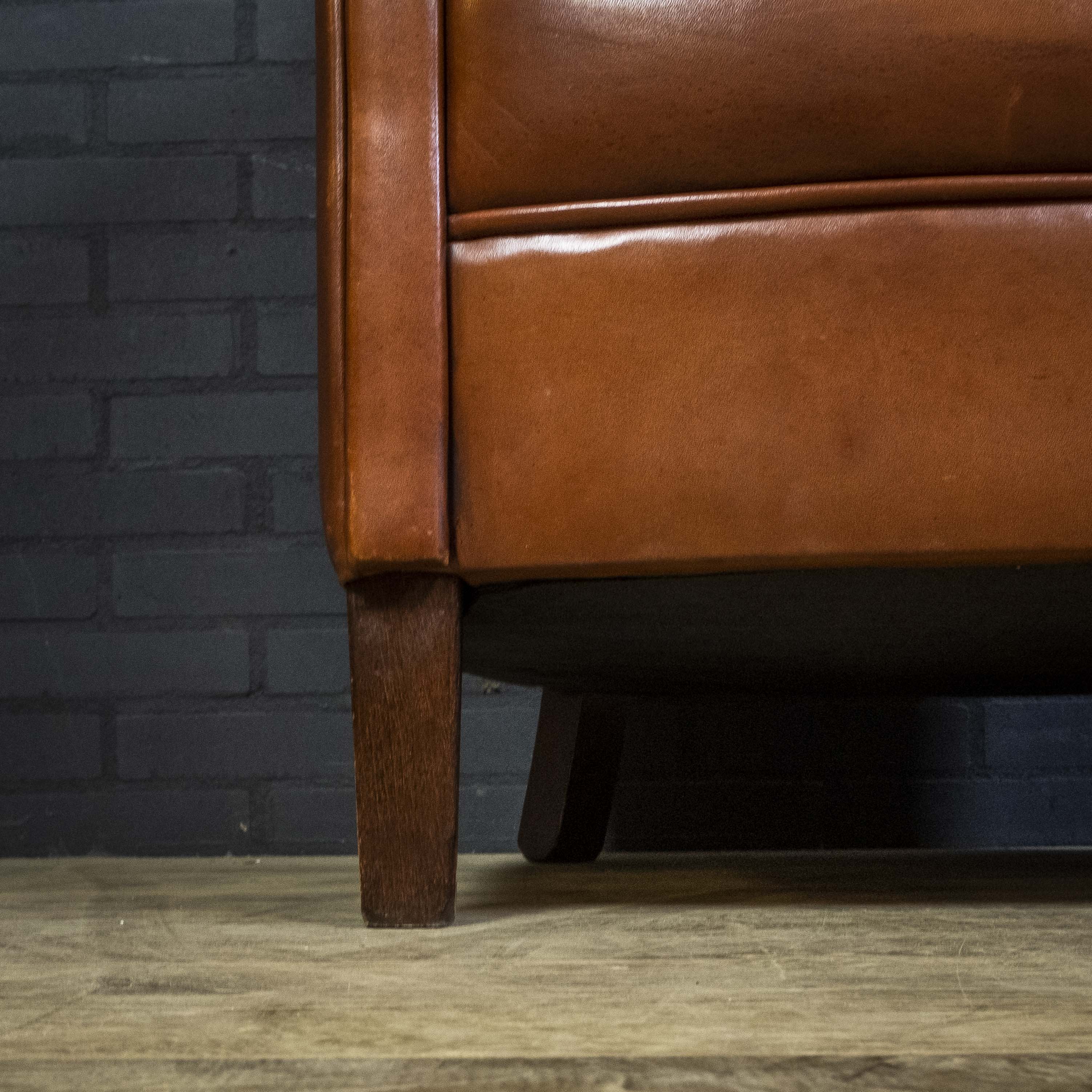 Sheep leather club chair