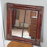 Rattan mirror 52 x 48 cm