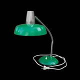 SIS type 835 - large desk lamp in green lacquered metal and chrome - 1960