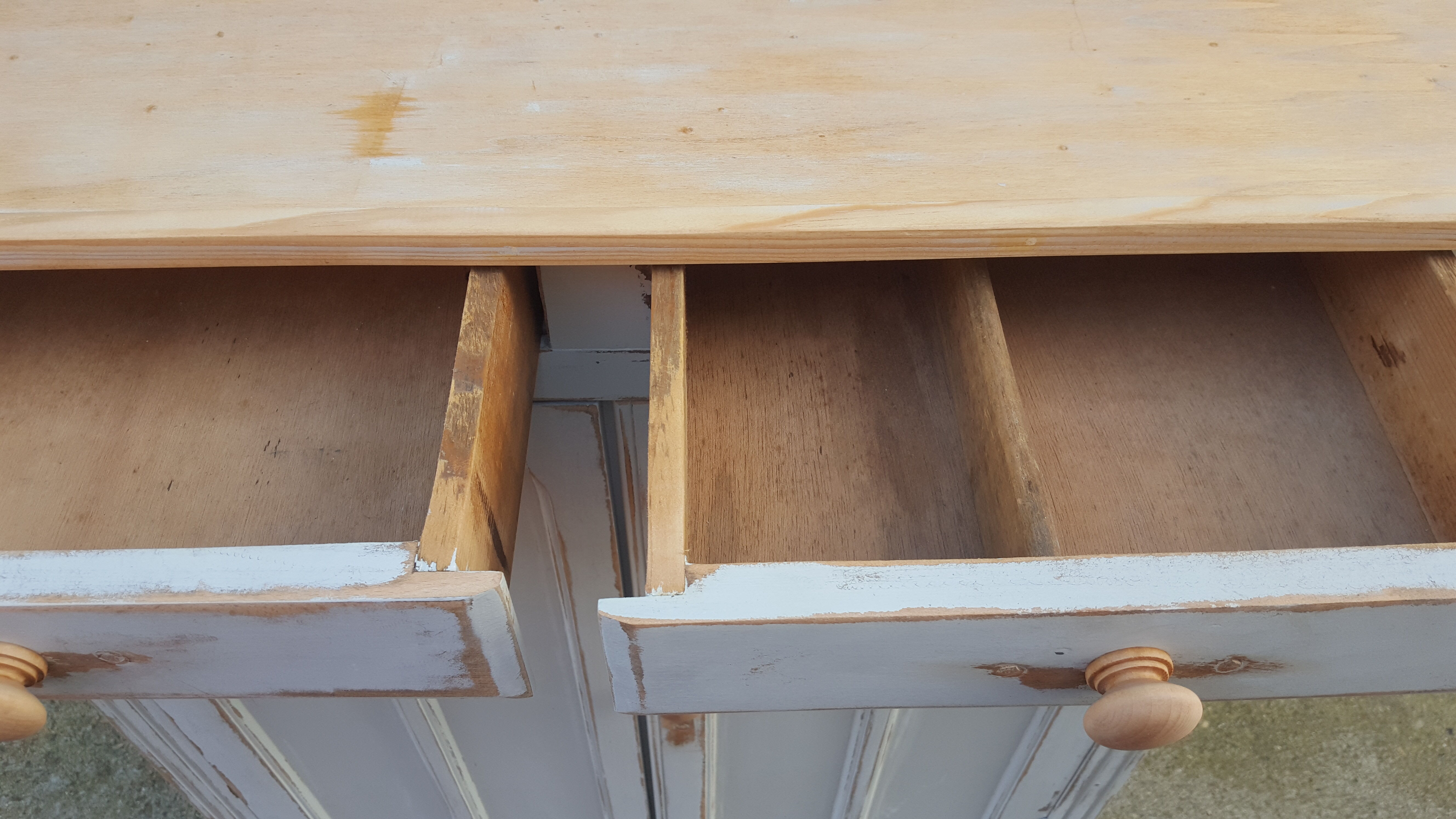 Parisian buffet patina blue grey