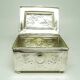Sugar bowl, Art Nouveau, silver-plated brass, Poland, early 20th century