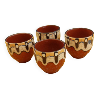 Set of 4 artisan drip cups