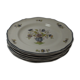 6 Plates Saint-Amand Vieux Delft