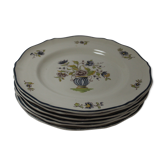 6 Plates Saint-Amand Vieux Delft