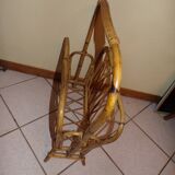 Rattan magazine holder