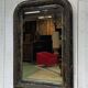 Late 19th century Louis Philippe mirror in wood and plaster - 84cmx54cm