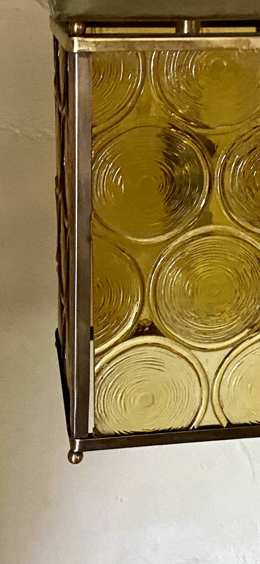 Chain pendant light, glass from the 59s