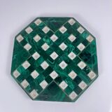Jeu de solitaire en malachite de forme octogonale, 1950/70