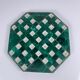 Octagonal malachite solitaire game, 1950/70