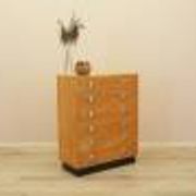 Danish pine veneer chest of drawers with six drawers, 1970s