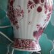 Lampe en céramique vintage rouge holland