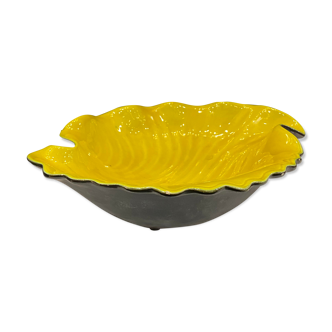 Black and yellow Vallauris cermal cup