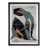 Contemporary art print Green Nude