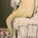 Painting reproduction of the bather by Jean Auguste Dominique Ingres