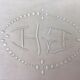Art deco linen sheet