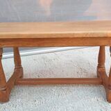 Coffee table with balusters in the manner of farmhouse tables