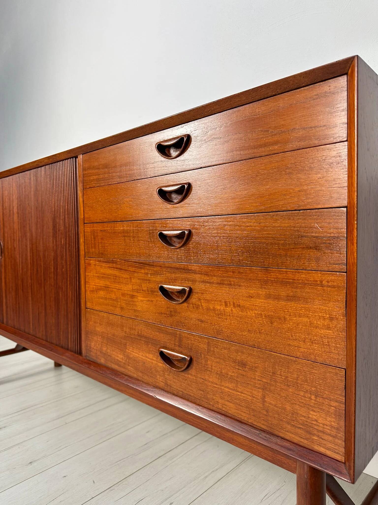 1950s Vintage Peter Hvidt & Orla Mølgaard-Nielsen Danish Teak Sideboard