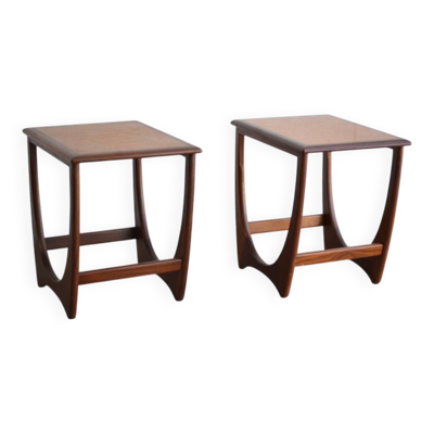 Paire de tables de nuit /d’appoint par G-Plan