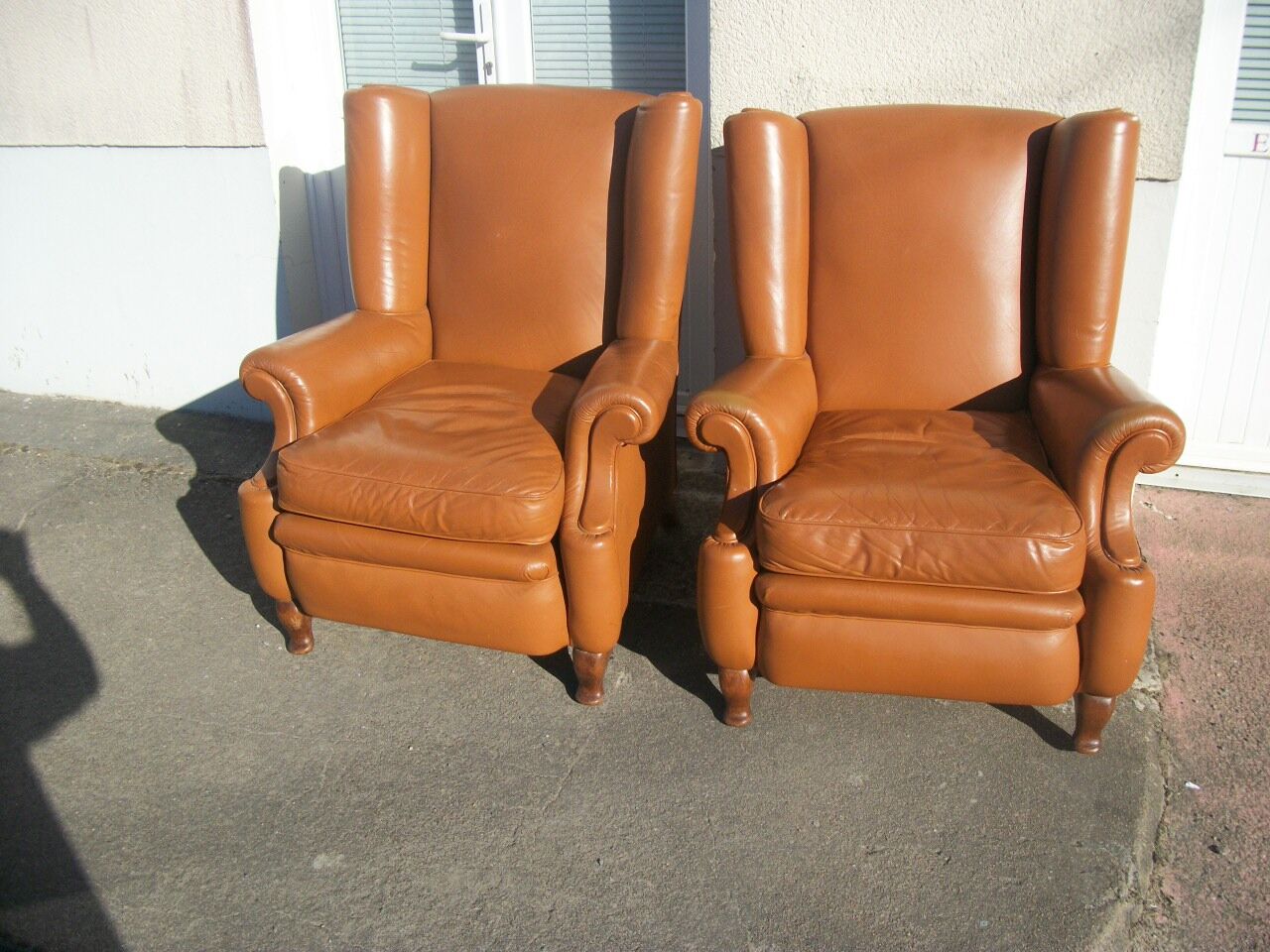 Pair of armchairs English