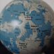 Lunar globe Robert I. Johnson 1966 – Vintage NASA – metal, original base