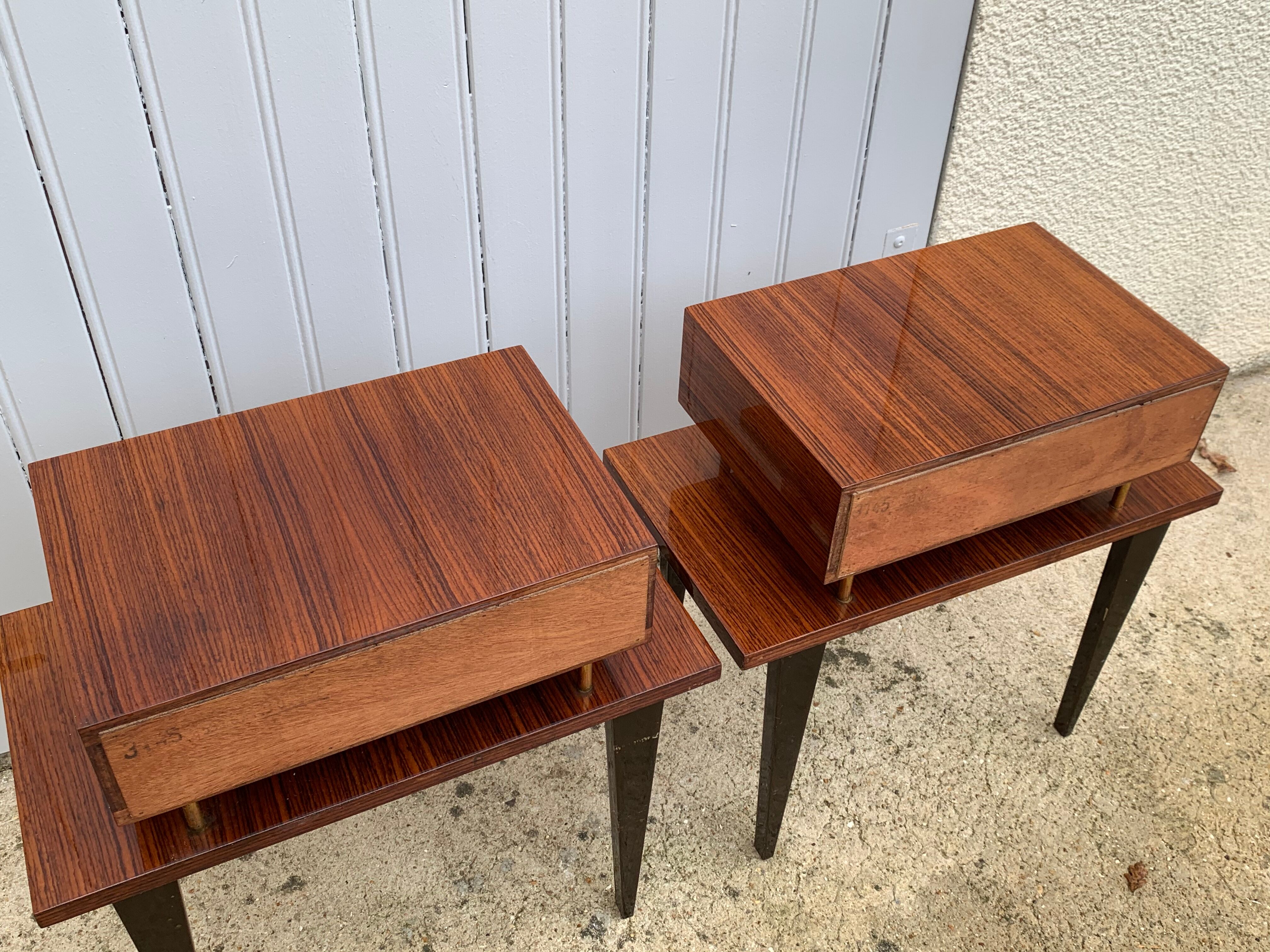 Pair of vintage bedside tables