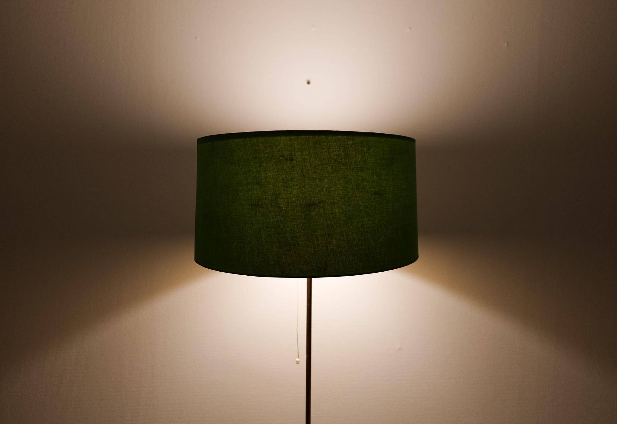 Mid-century brass floor lamp Bergboms G-024, Sweden, 1960s