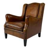 Vintage Sheep Leather Club Chair, 1970s