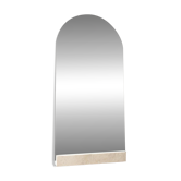 Travertine mirror stand