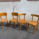 2 duos de chaises bistrot vintage