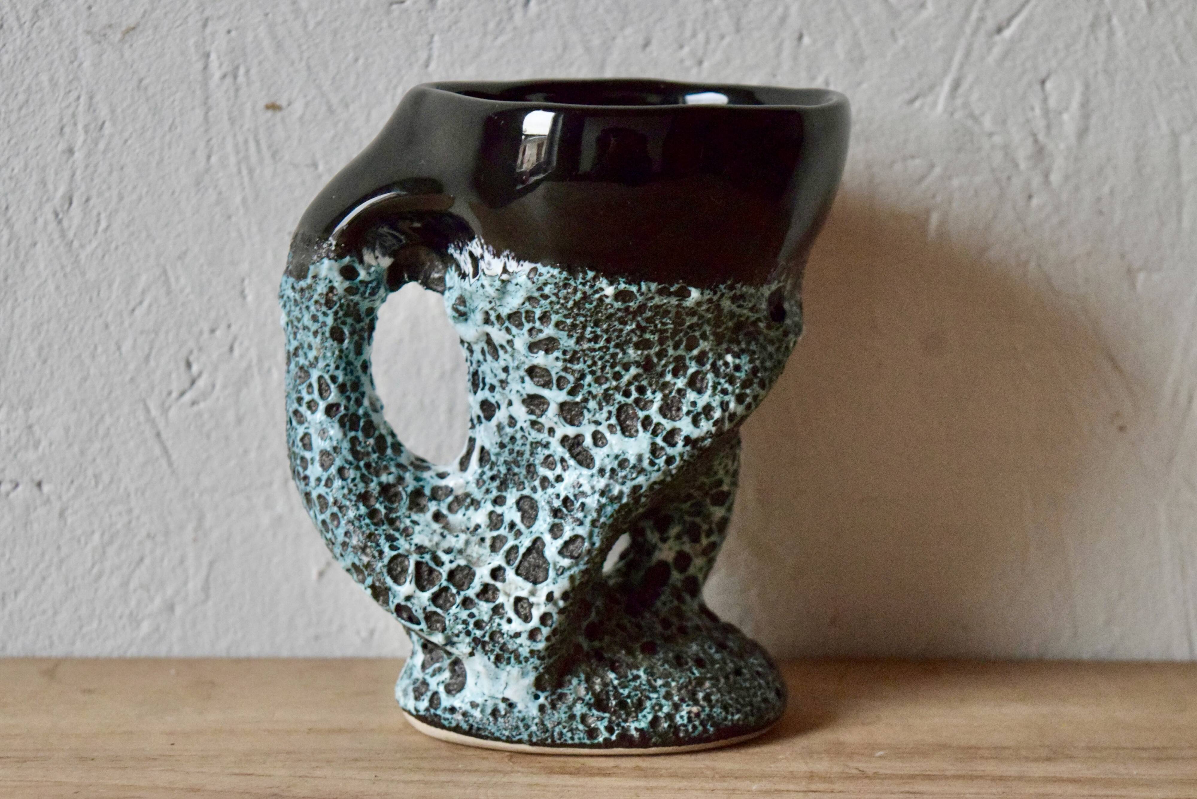 Vallauris mug or tankard - Fat Lava - Ecume de Mer - 1960