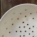 Country plate in ivory earthenware from Sarreguemines, serving dish 1900