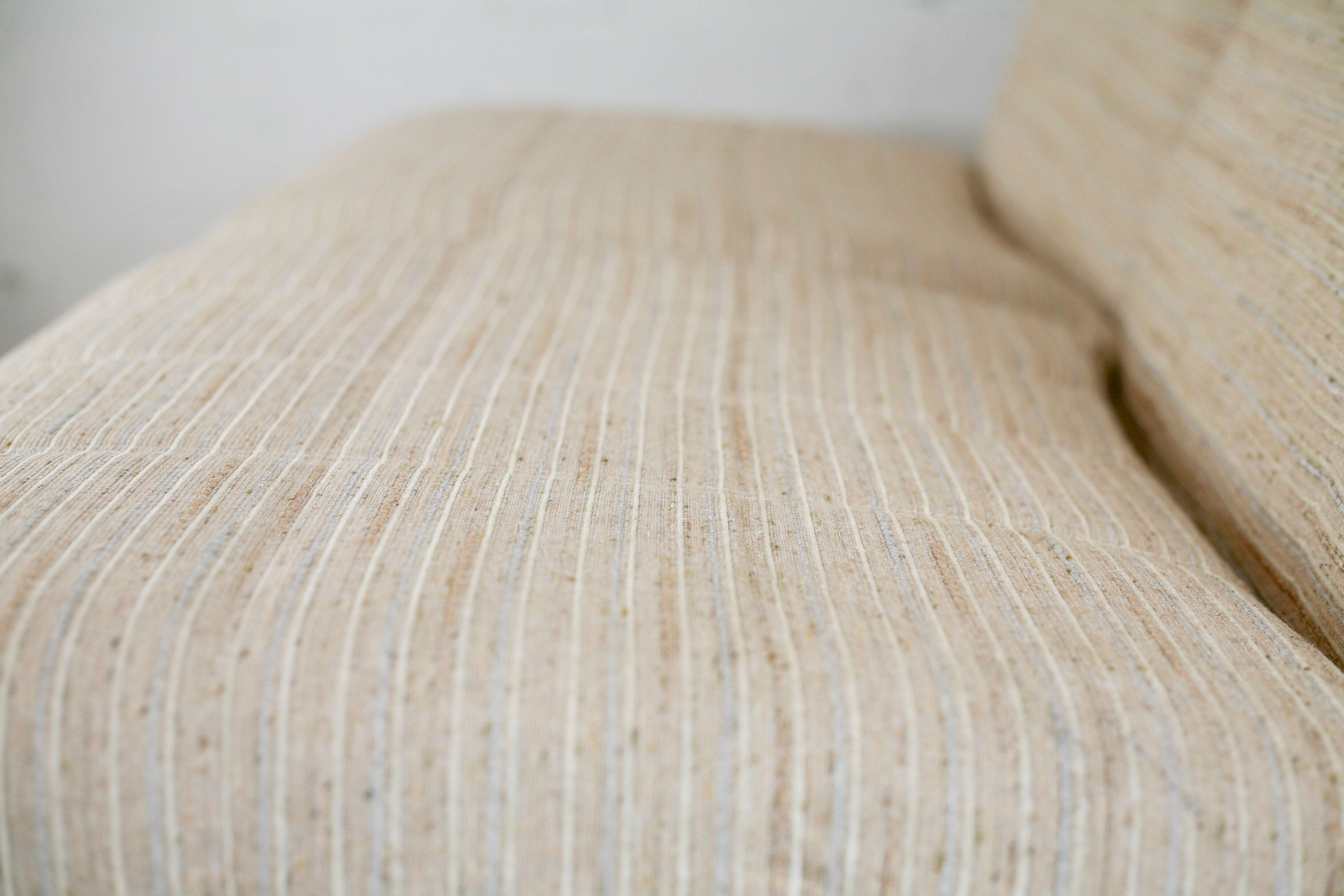 Reclining sofa color "crème chinée", France, circa 1970